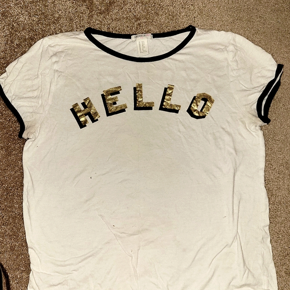 Hello on front, goodbye one back, 13/14